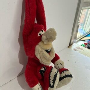Vintage 1988 Acme 18" Plush Noid Doll The Dominos Mascot Avoid The Noid